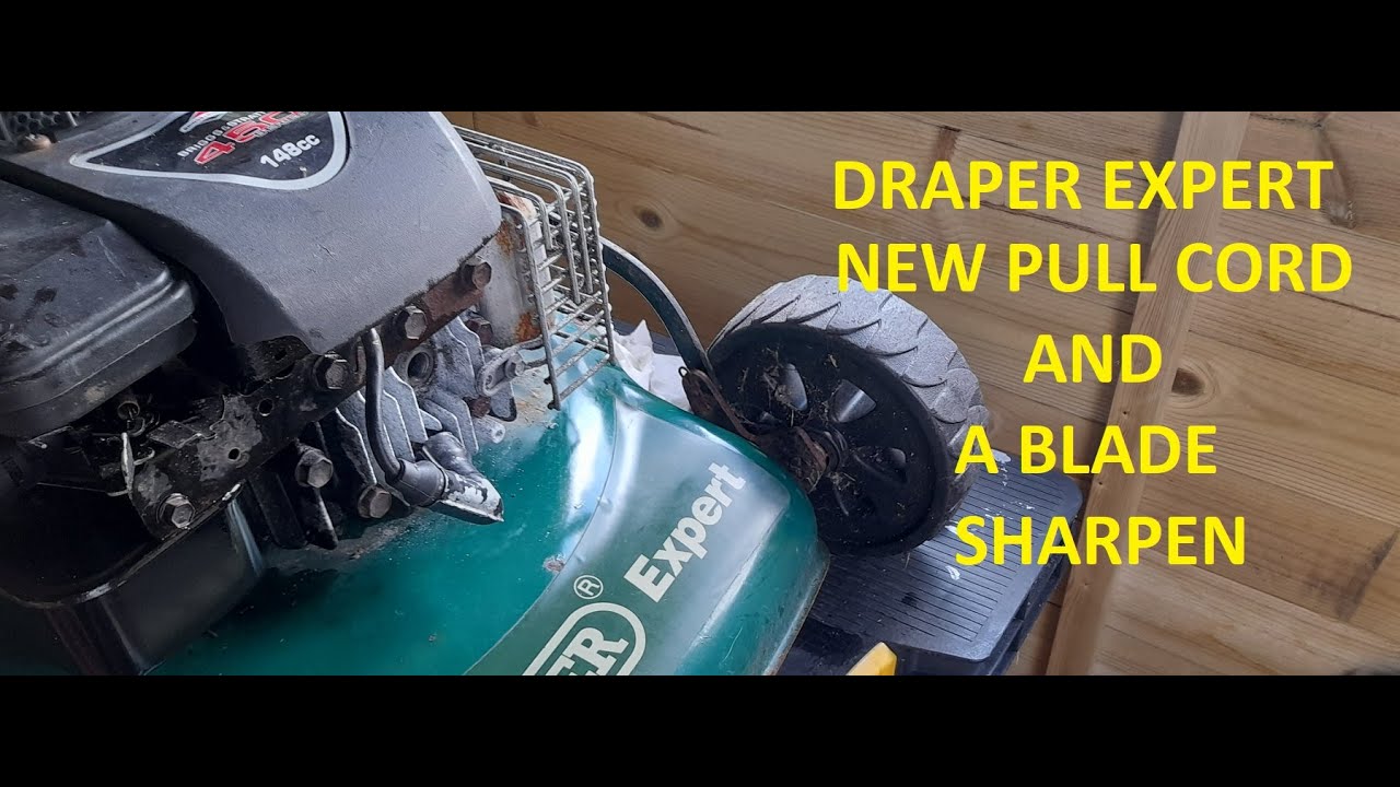 Draper expert needs a blade sharpen and a new pull cord .
