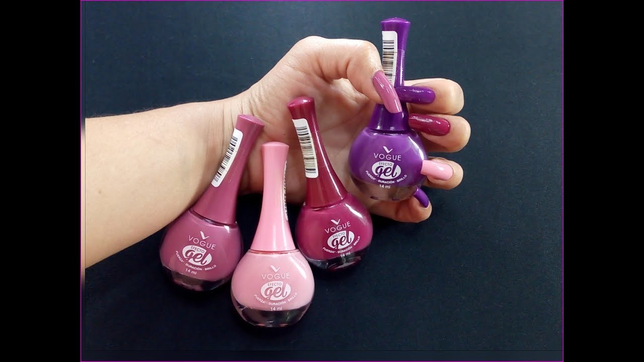 SWATCHES DE LOS NUEVOS ESMALTES EFECTO GEL VOGUE COSMÉTICOS |COLECCIÓN DULCE|