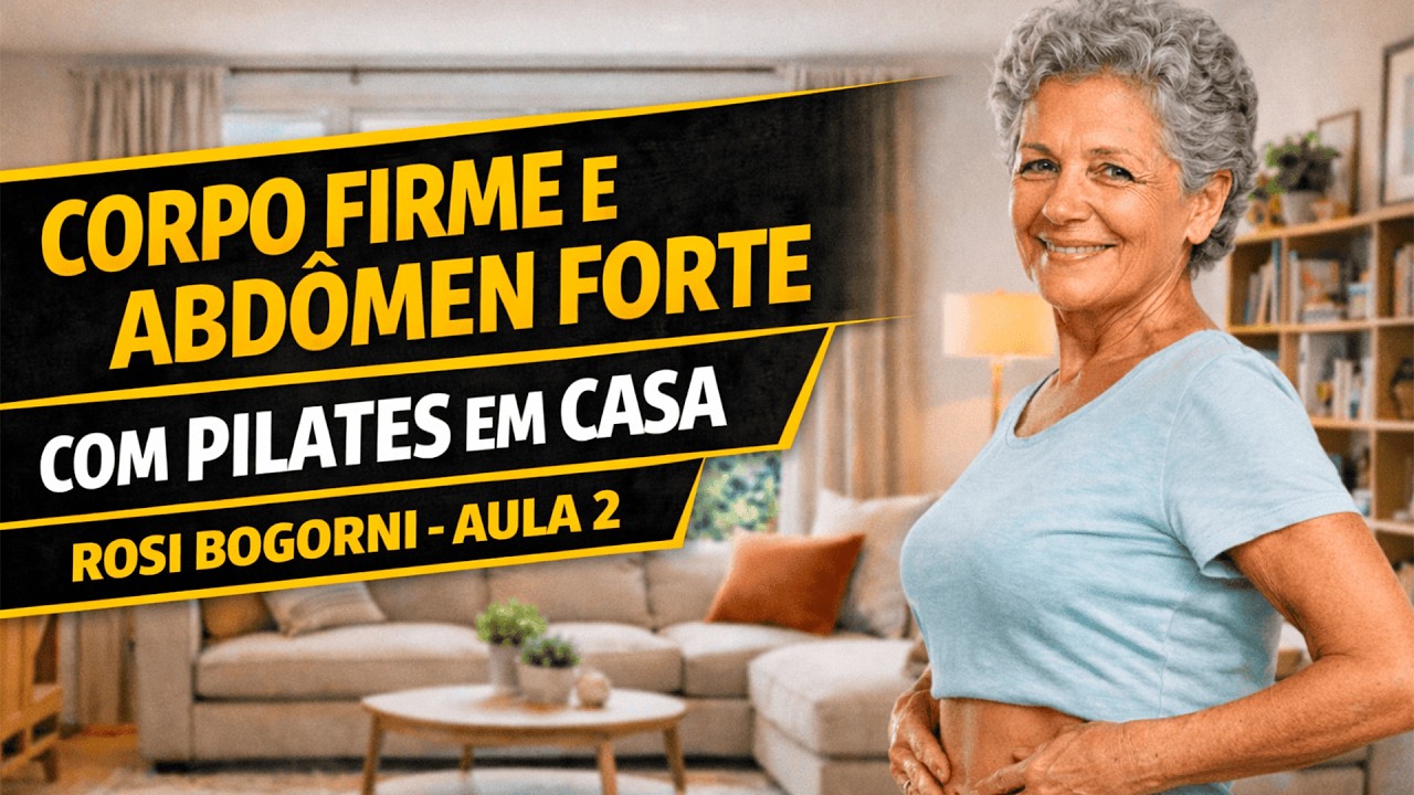 PILATES para ABDÔMEN em CASA que ELIMINA DOR LOMBAR! AULA 2