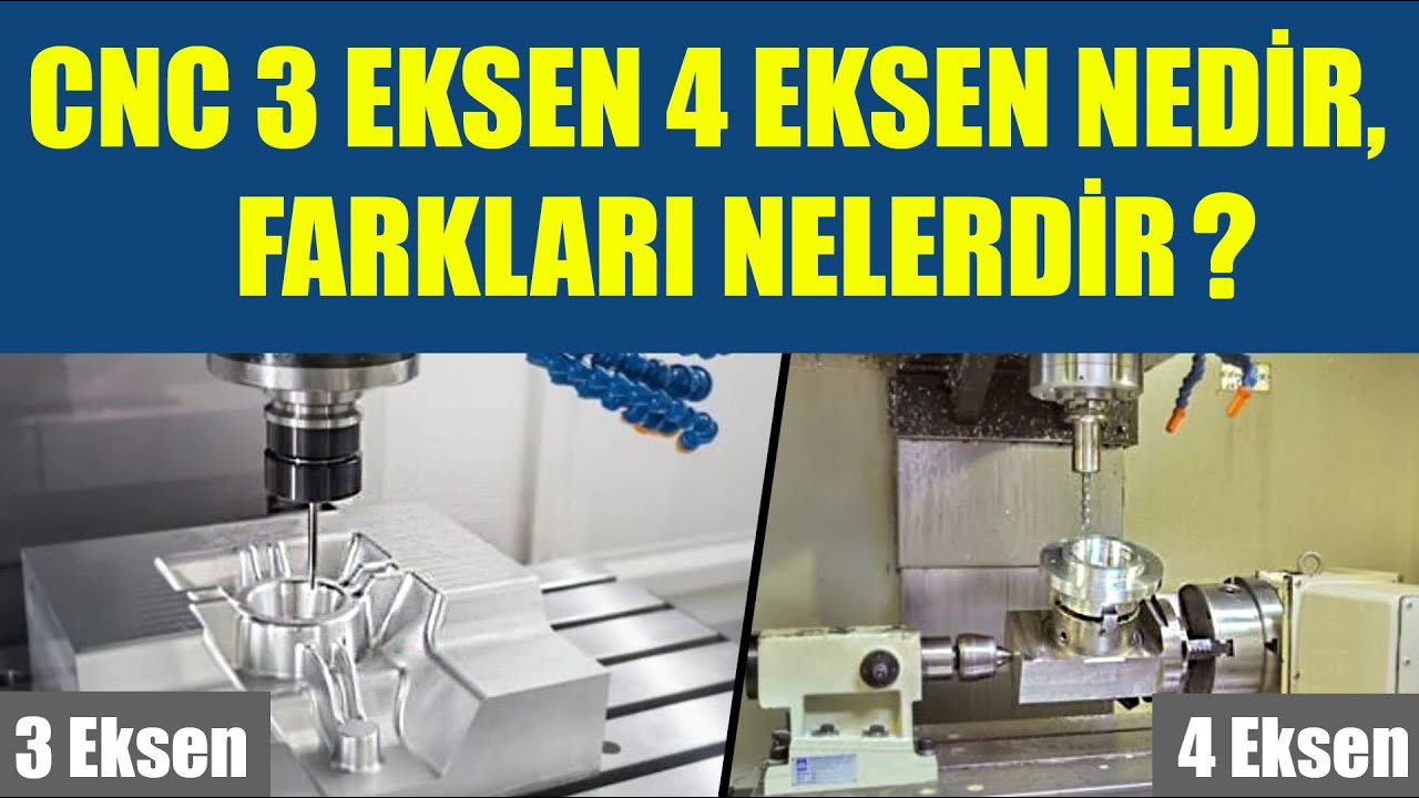 CNC 3 Eksen 4 Eksen Nedir, Farkları Nelerdir? | SolidCAM 2023