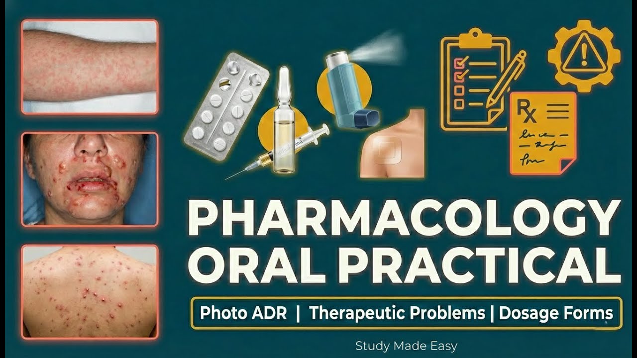 Modern Pharmacology Oral Practicals | Photo ADRs | Dosage Forms | Therapeutic Problems | MUHS Viva