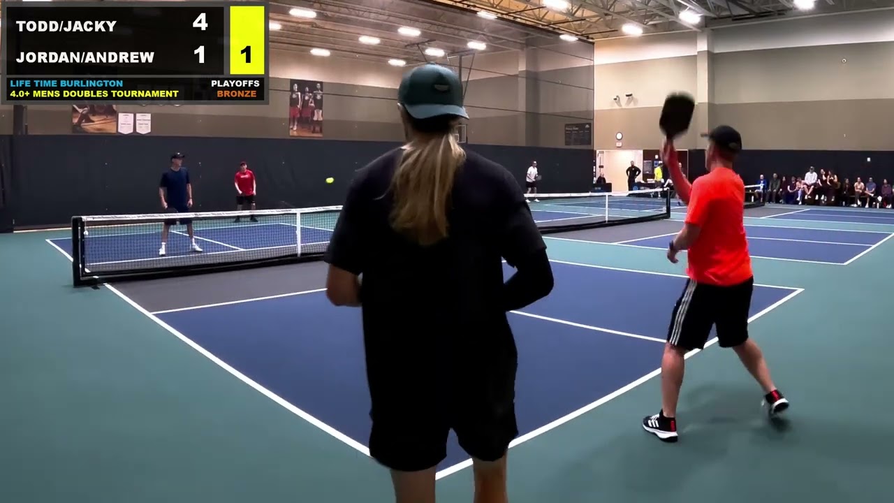 🥉 Bronze Medal | 4.0+ Mens Doubles | LIFE TIME Burlington Tournament | Todd/Jacky vs Andrew/Jordan