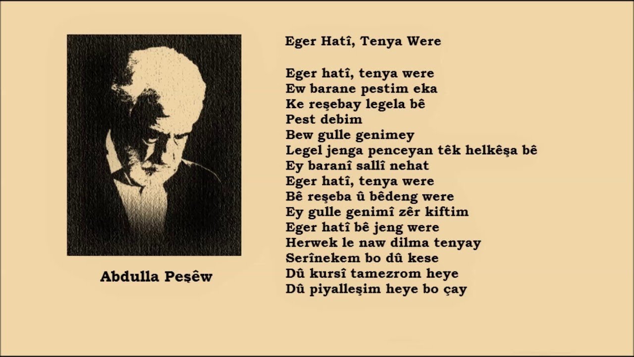 Abdulla Peşêw  - Karwan Osman -  Eger Hatî Tenya Were