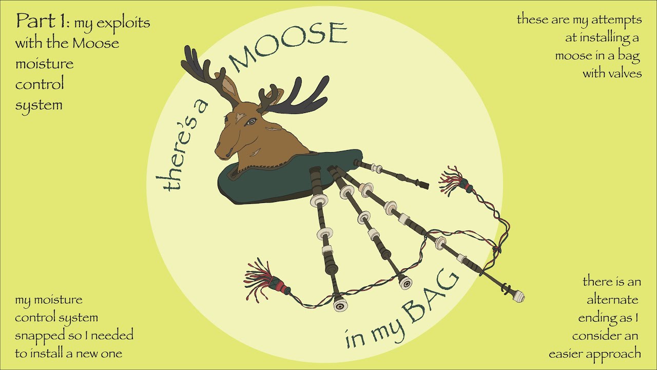 Bagpipes Moose Moisture Control System installation with Valves