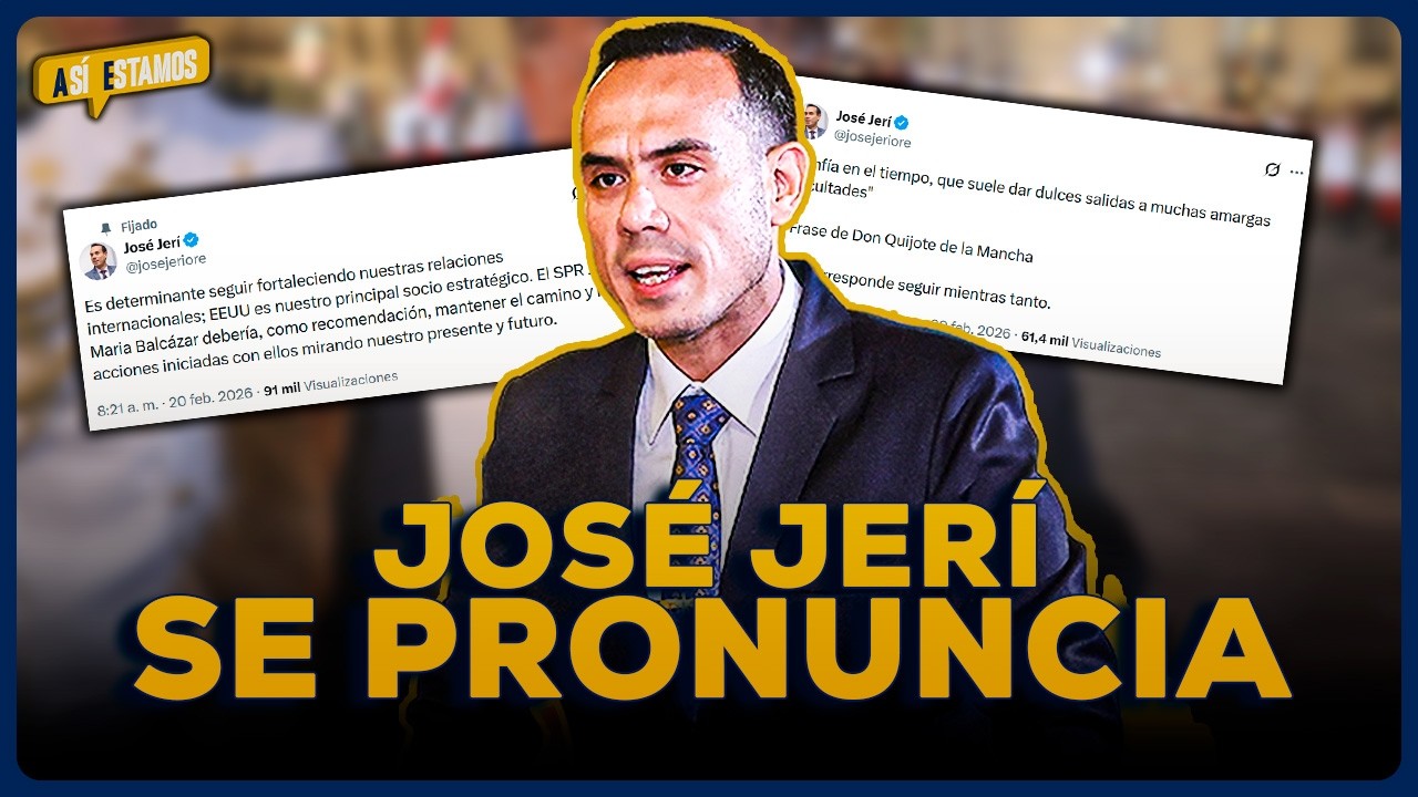 José Jerí se pronunció sobre el presidente José Balcázar | SEGMENTO #AsíEstamos