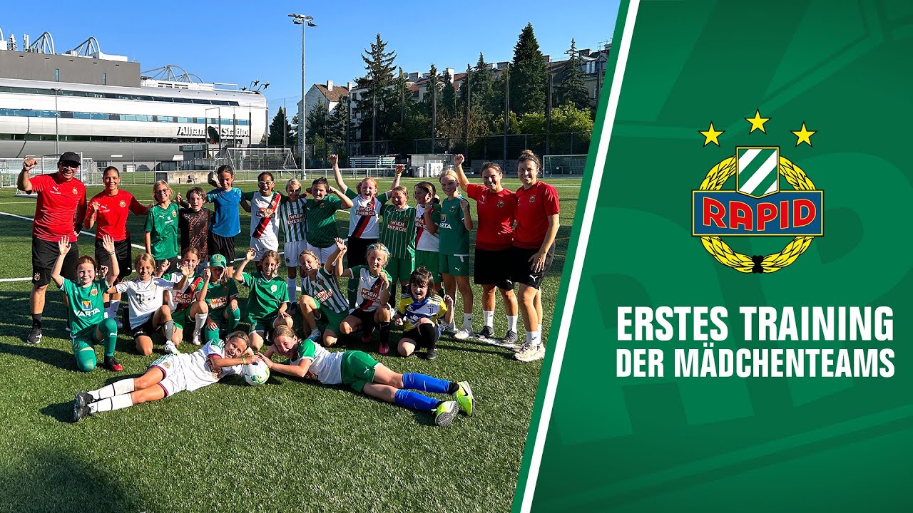 Das erste Training unserer Mädchenteams