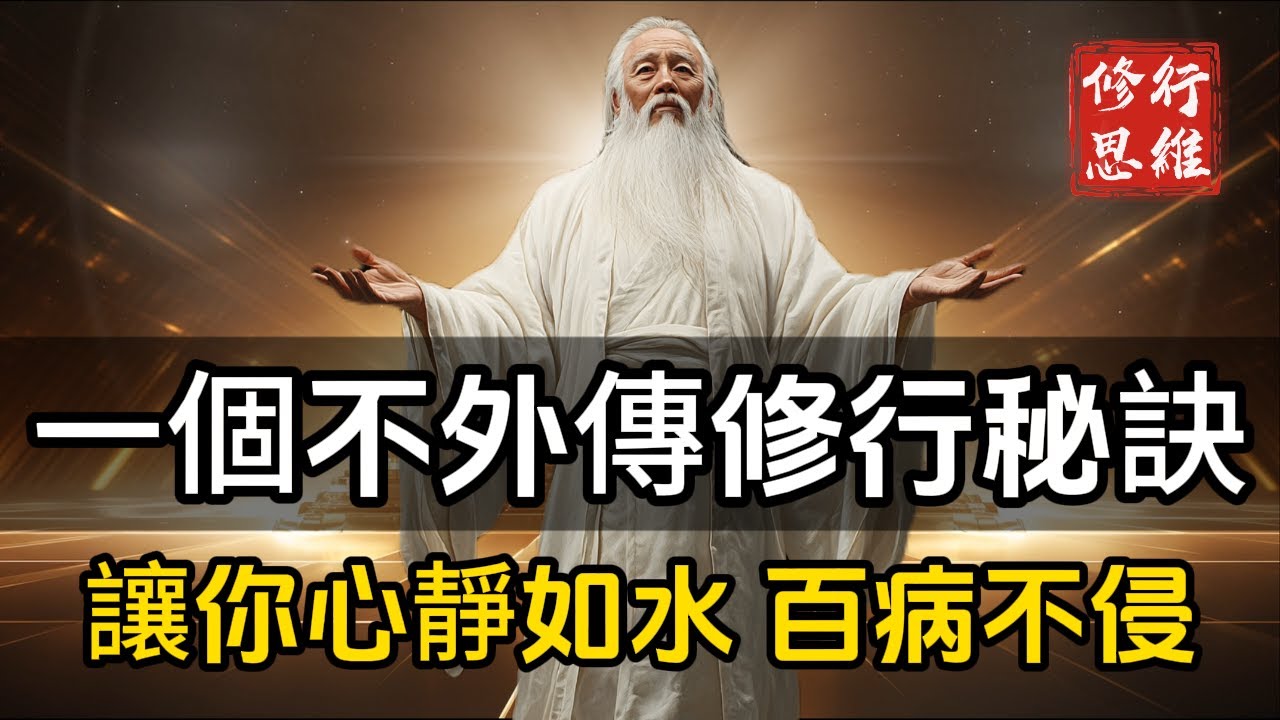 一個不外傳的修行秘訣，讓你心靜如水，百病不侵#修行思維 #修行 #福報 #禪  #道德經 #覺醒 #開悟 #禅修