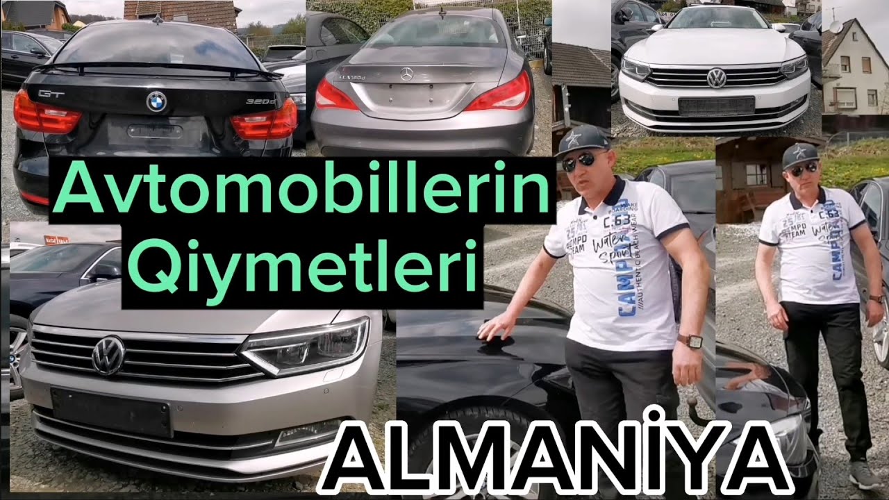 On ildən aşağı olan Avtomobillərin qiyməti.(Almaniya)