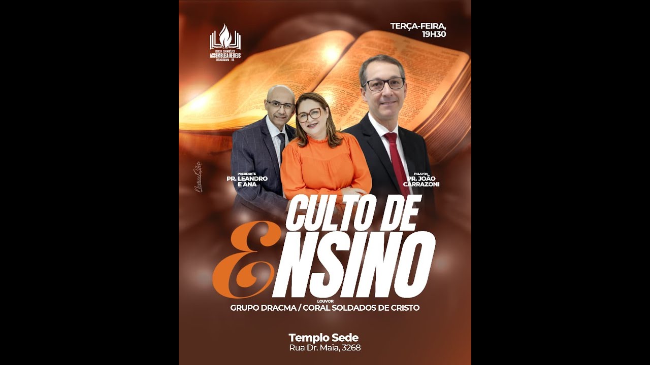 Culto De Ensino Ministração Pr  João Carrazoni