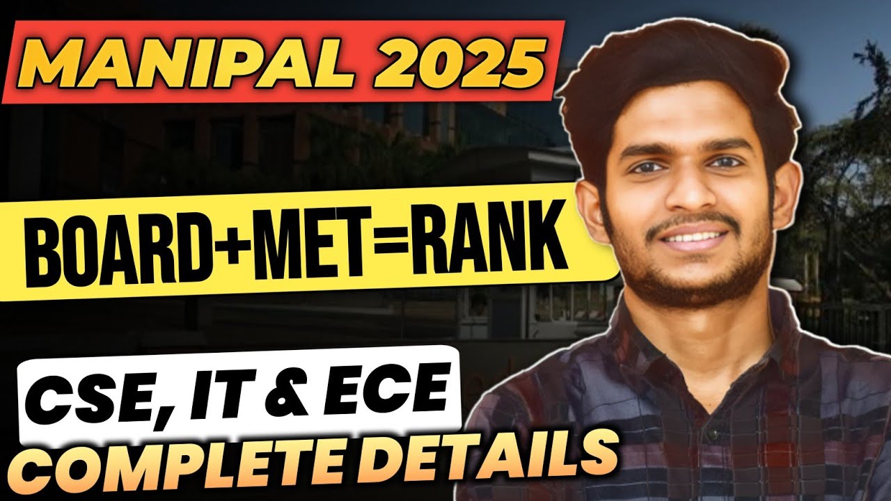 Manipal Exam 2025 Full Marks Strategy Finally Revealed | Crack MET 2025 with Free Resources