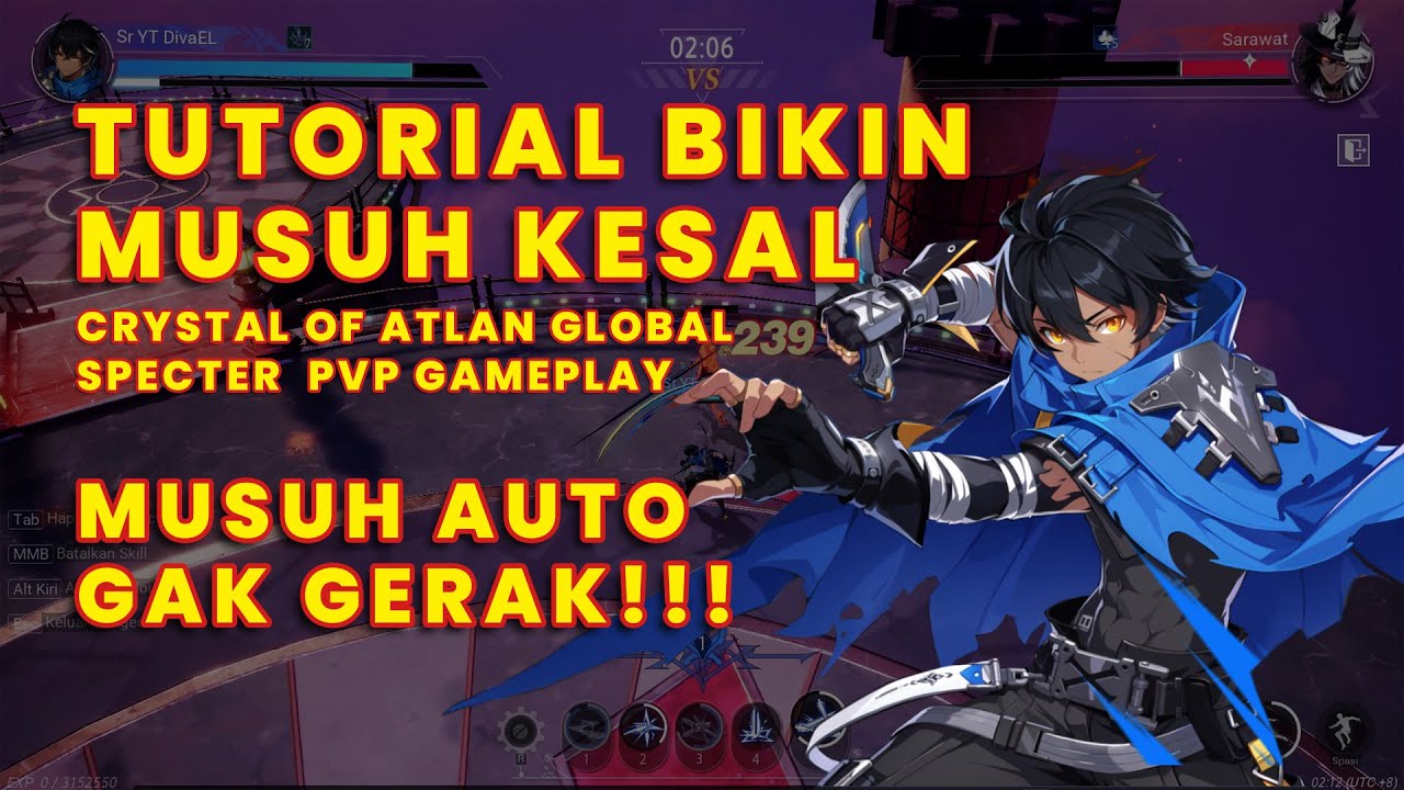 CRYSTAL OF ATLAN GLOBAL - SPECTER PvP GAMEPLAY | PAKAI CARA INI UNTUK BIKIN MUSUH KESEL GES!!!