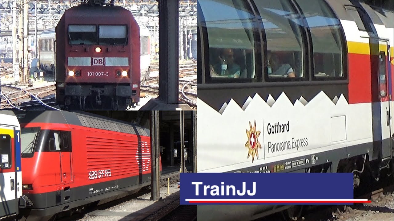 Basel SBB | EC Hamburg - Zurich Hb | DB Br101 - SBB Re 460 - Gotthard Panorama Express | Swiss Train