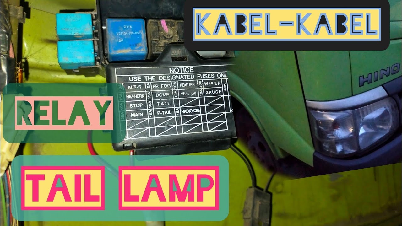 Tail Lamp//Lampu senja//Lampu Kota//Lampu Seri. Hino Dutro//Dyna