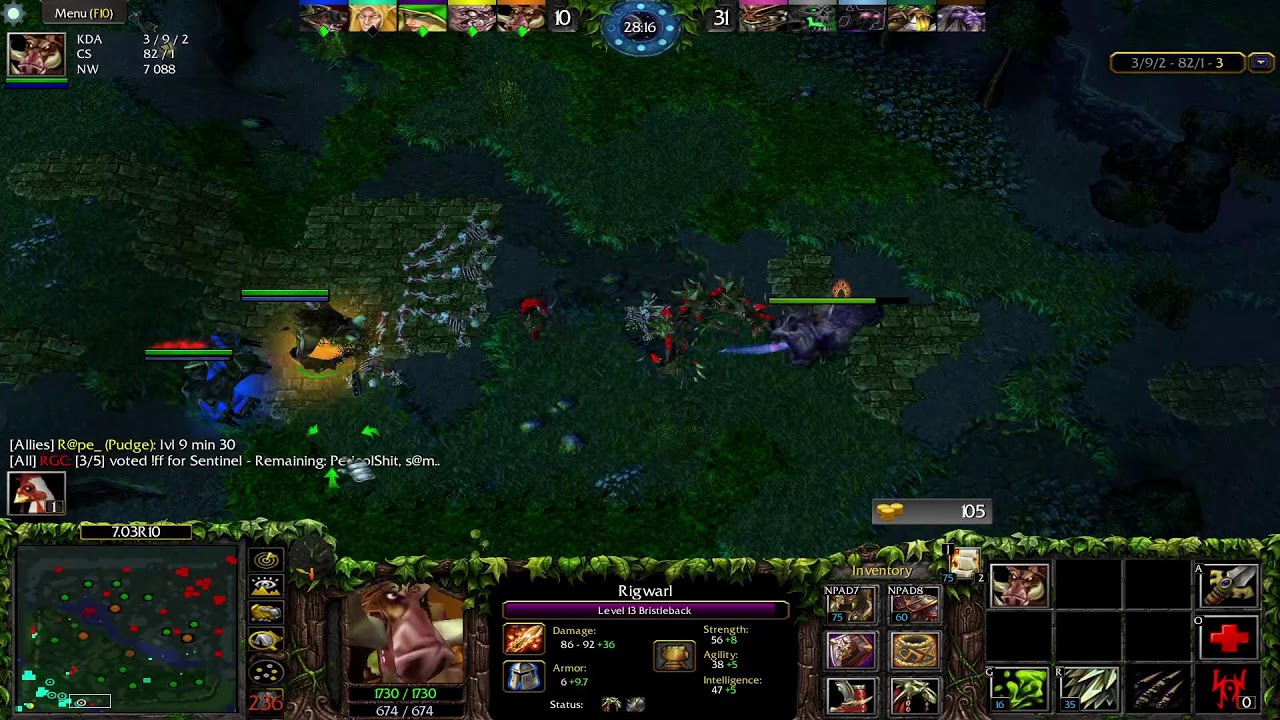 Dota 1 Bristleback  Game Play