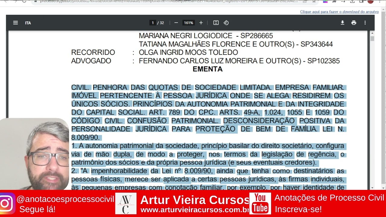 REsp 1514567: Imóvel em nome da PJ; Impenhorabilidade do bem de família; Desconsideração positiva