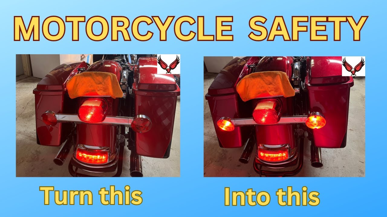 Change Turn Signals to Run Brake Lights #eaglelights #motorcyclesafety