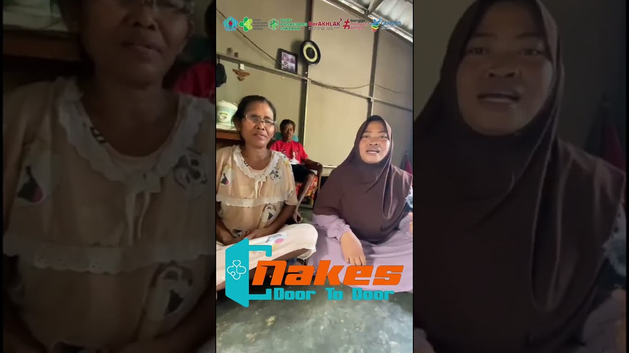 Kunjungan Rumah Nakes door to door Bupati Brebes Puskesmas Cikakak