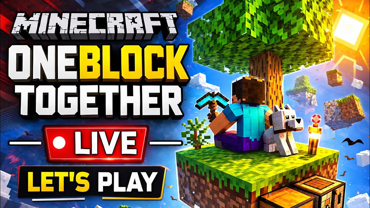 Lets Play Minecraft Oneblock Together | #minecraft #oneblock #together