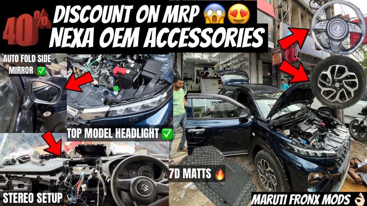 Base लेके 3 लाख बचा लिए 💰😁| Maruti Suzuki Fronx Convert Base to Top Model 🔥| Nexa Oem accessories