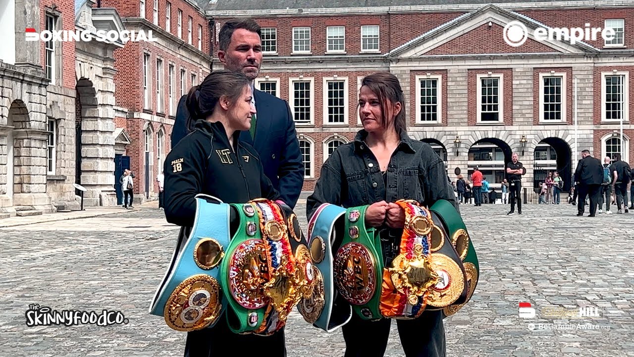 Katie Taylor & Chantelle Cameron Face-Off In-Front of Historic Dublin Castle Ahead of Mega Fight