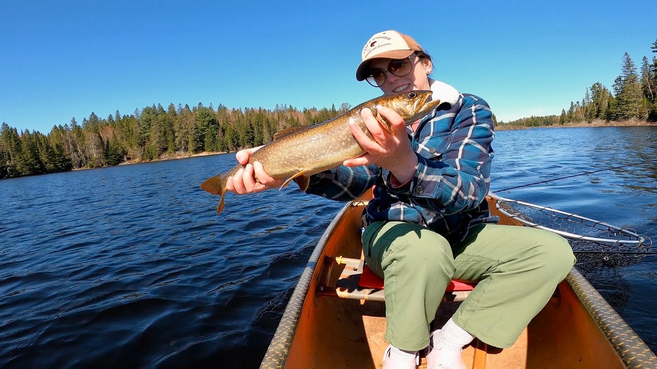 Algonquin Backcountry Lake Trout Fishing From a Canoe