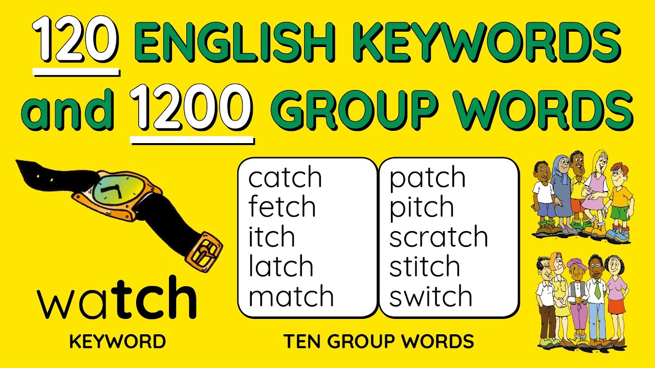THRASS 120 English Keywords and 1200 Family Words