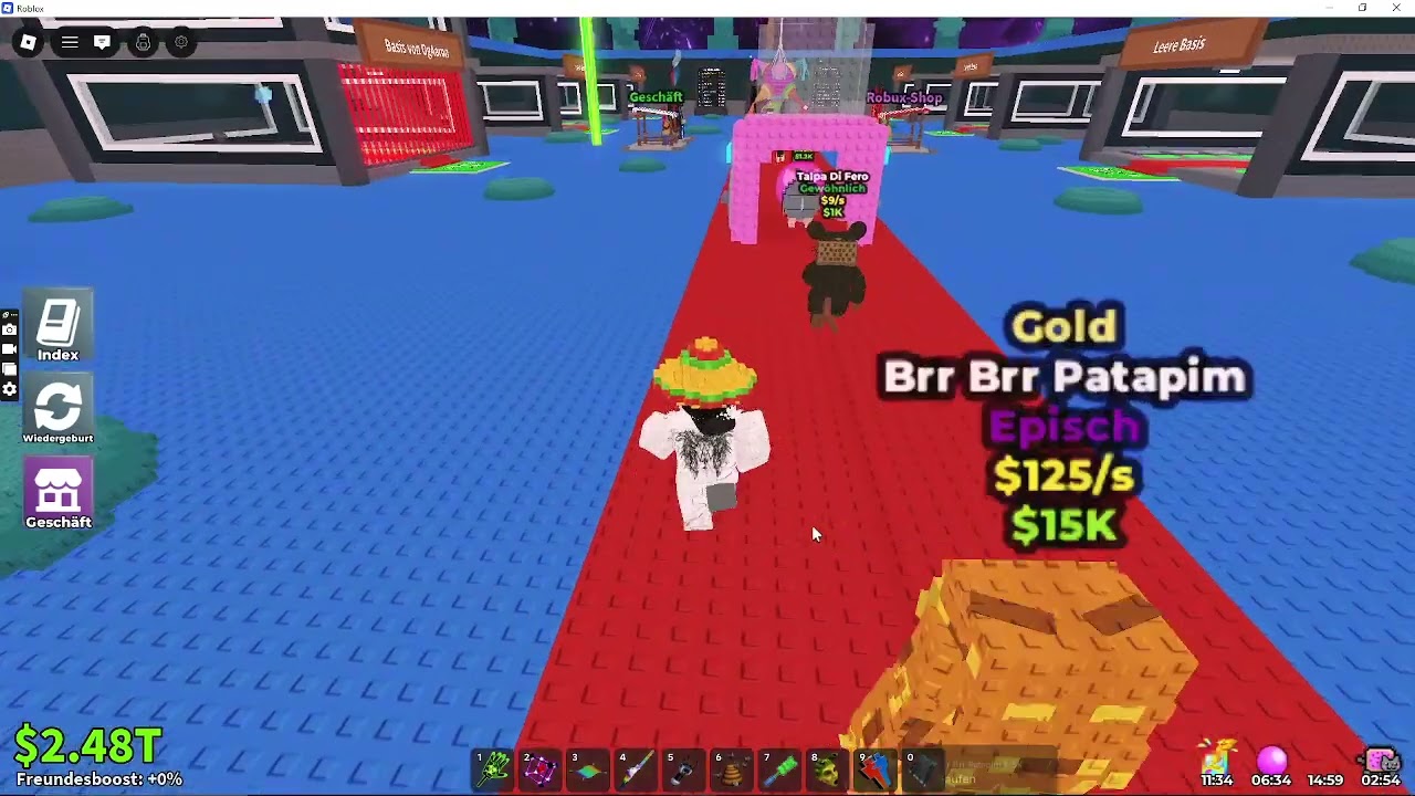 Wir spielen Steal a Brainrot im Event es ist zu Kras!