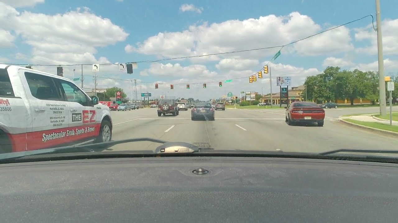 Driving From Huntsville to Guntersville Alabama Stock Footage Copyright Free Royalty Free to Use