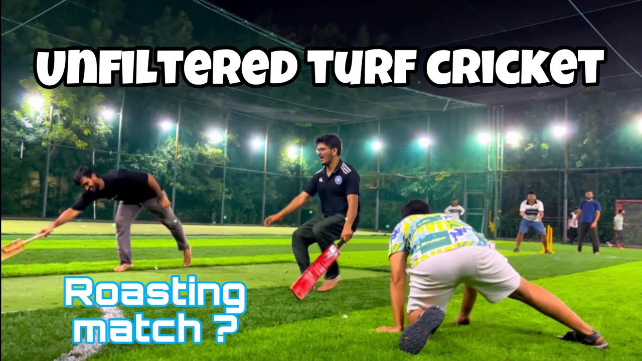Unfiltered Turf Cricket Match with Roasting and Commentary 😤😜