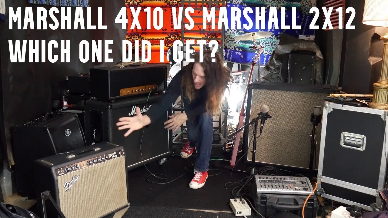 Marshall 2x12 VS. 4x10. No Sound Demo. Two Different Sounding Cabs With Different Sonic Signatures.