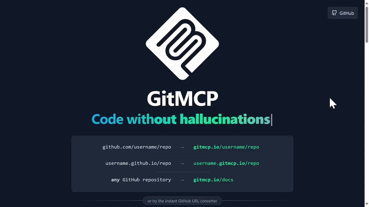 Create a MCP server from any Git repo🐙
