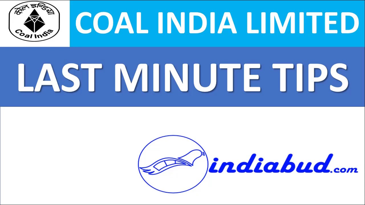 COAL INDIA MT | LAST MINUTE TIPS
