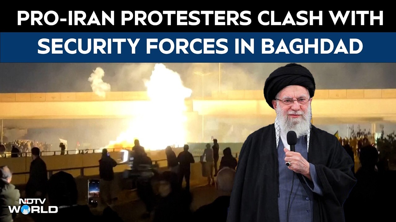 Iran Israel War Update | Pro-Iran Protesters Clash With Security Forces in Baghdad
