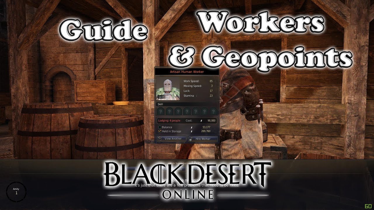 Black Desert - Guide des Ouvriers & Geopoints