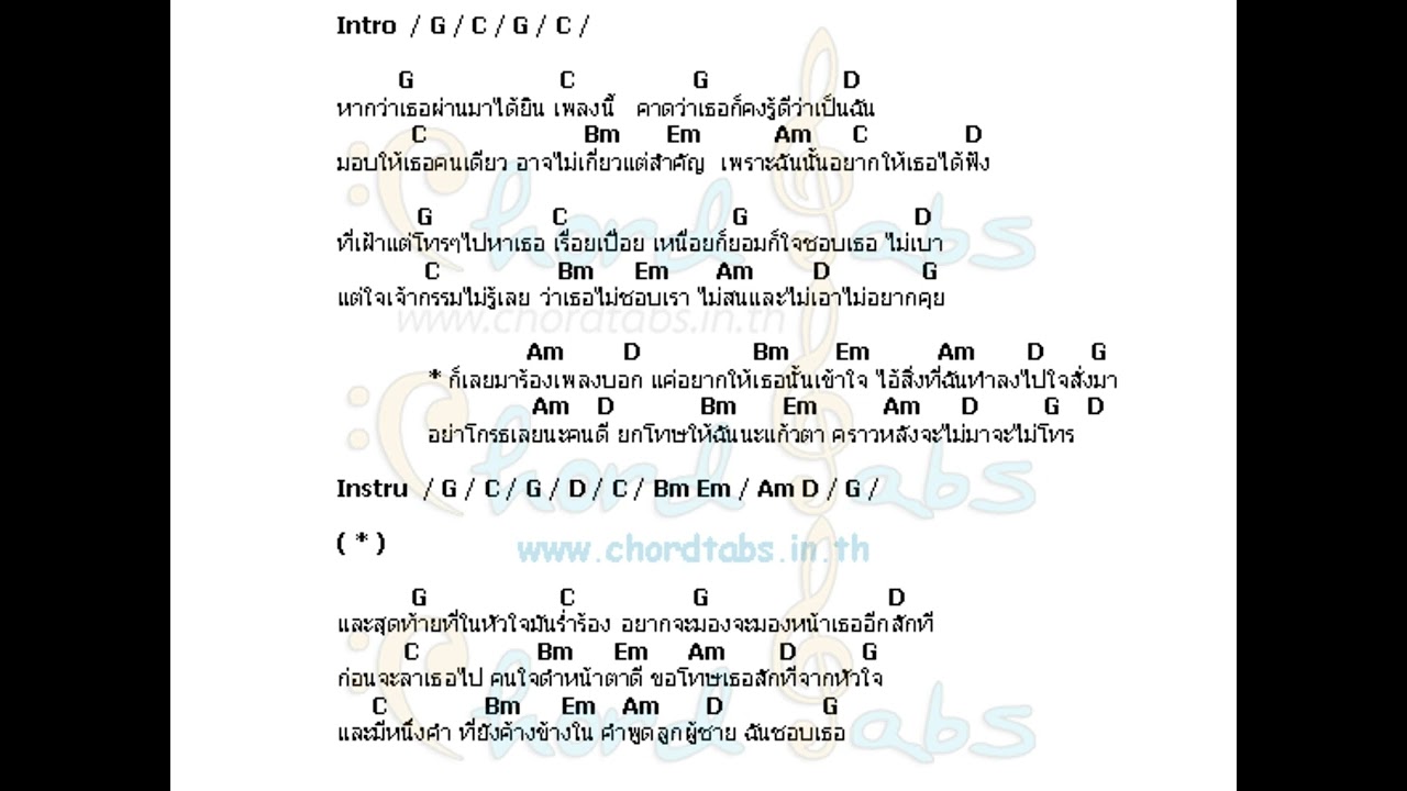ใจสั่งมา - Loso [ตัดเสียงกีตาร์]