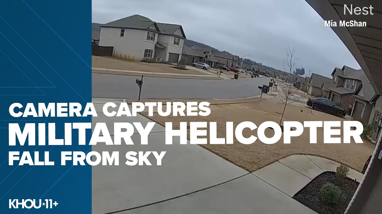 Camera captures military helicopter fall from sky in Alabama (Warning: Video may be disturbing)