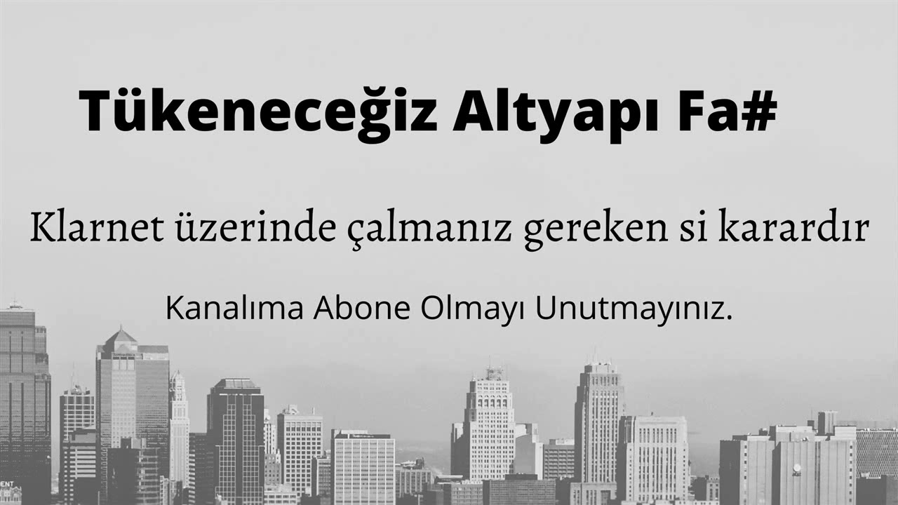 Tükeneceğiz Altyapı Fa#
