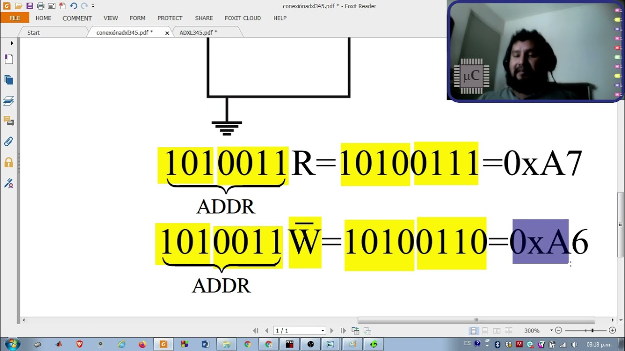 ADXL345 con pic16f887 a través de I2C (funcionamiento y configuración básica)