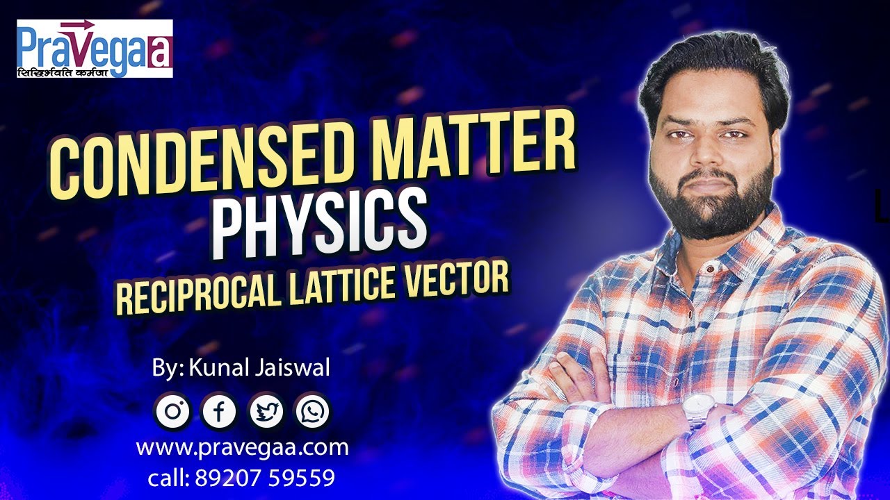 Lecture-18 Condensed Matter Physics , Reciprocal Lattice Vector Part 2