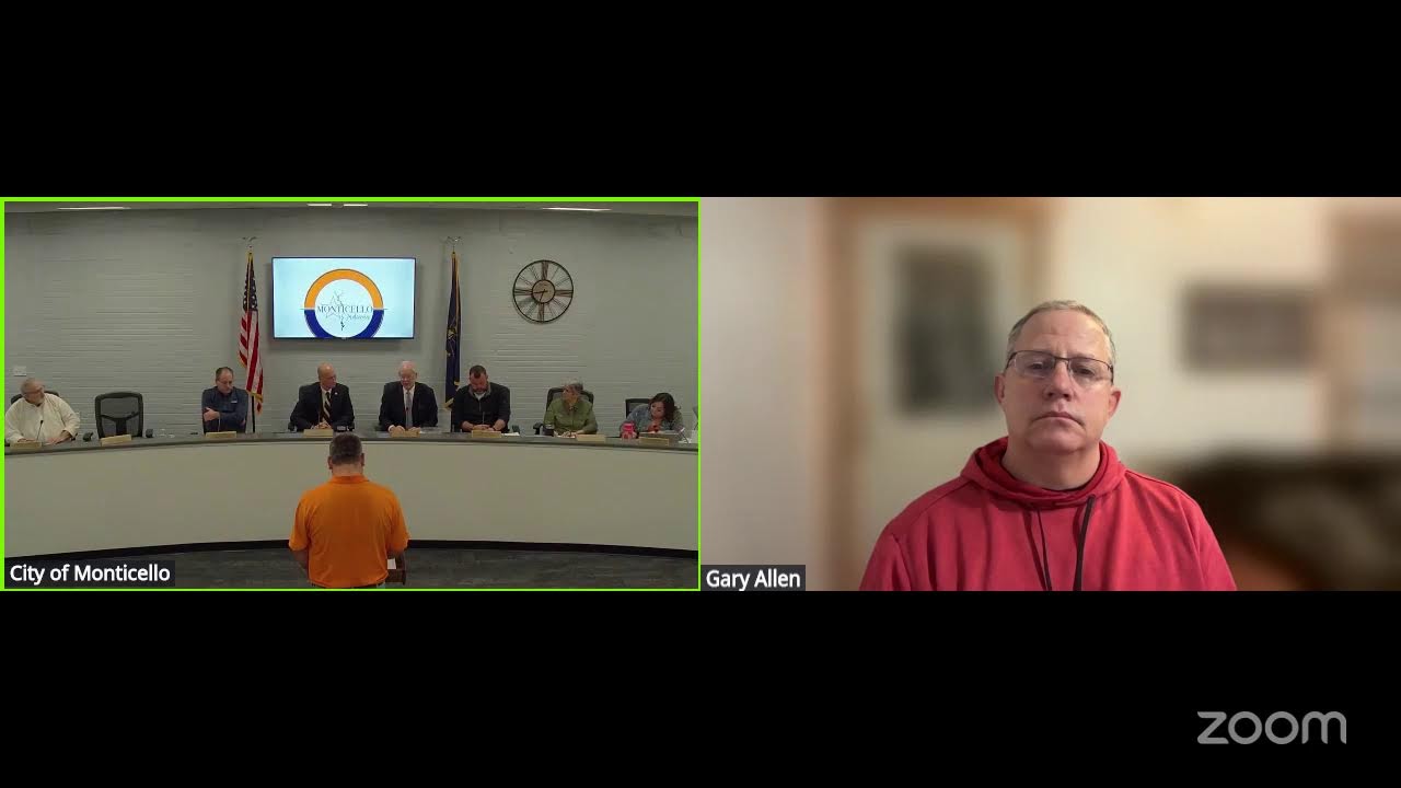 City of Monticello's City Council Meeting
