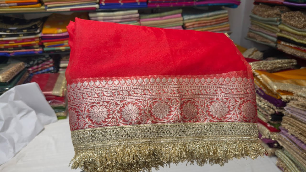 Most demanding collection of 2026 Kora Banarsi with Sabyasachi lace work // Book Now 9140388923 