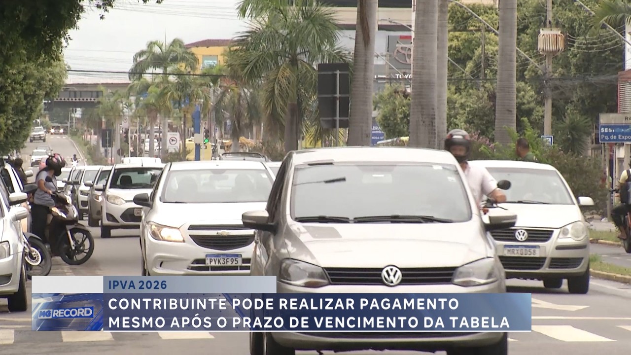 IPVA 2026: Pagamento pode ser feito mesmo após vencimento da tabela.