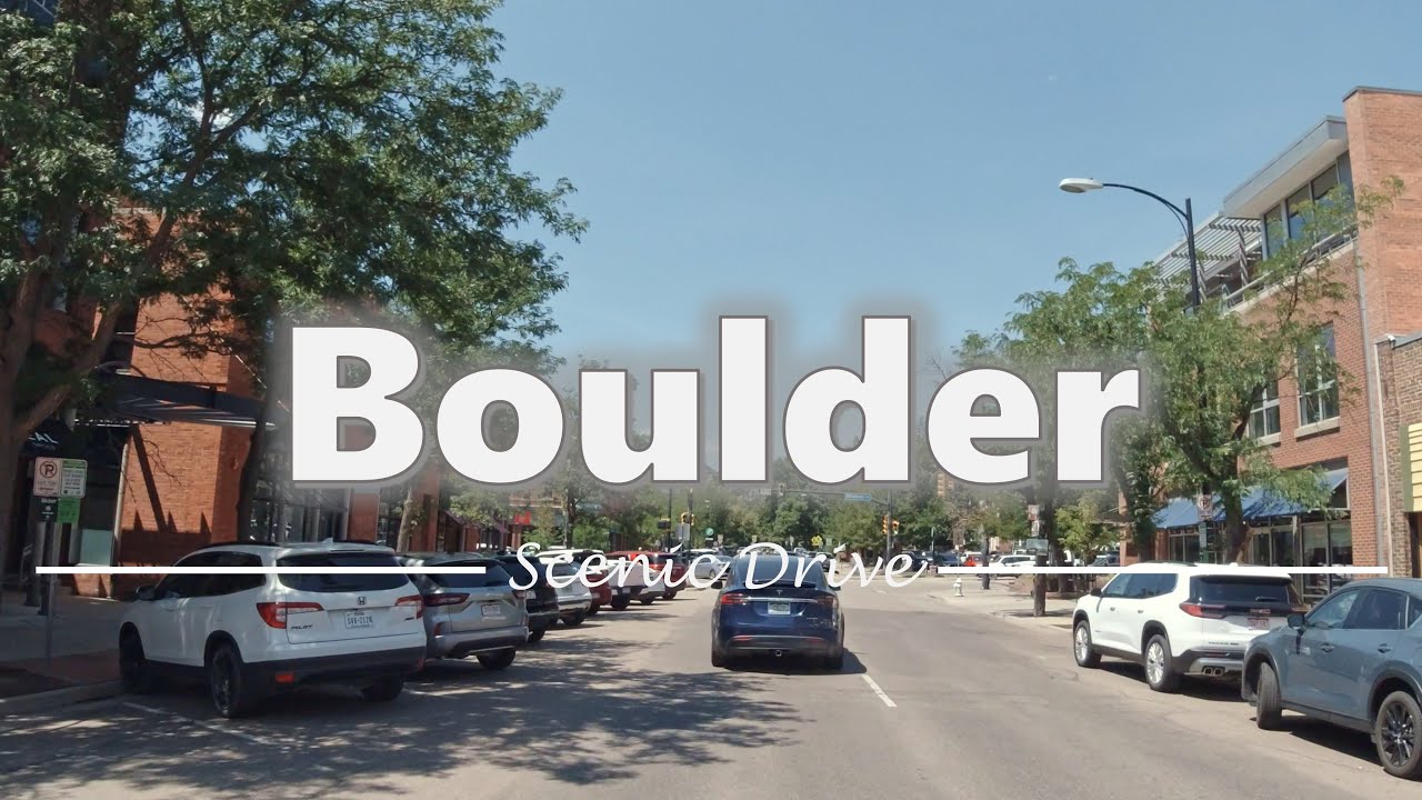 Driving in Downtown Boulder, Colorado - 4K
