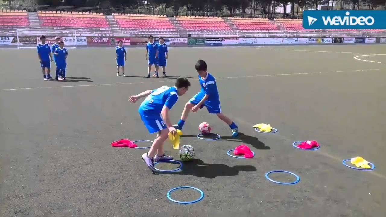 Conducción de balón y agilidad mental. Ciudad de Estepona CF Alevín