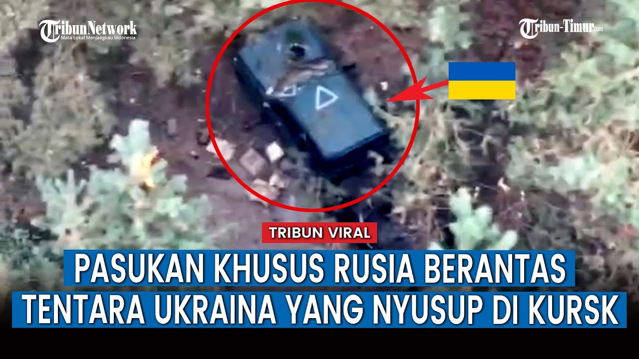 Prajurit dan Kendaraan Militer Ukraina Jadi Bulan-bulanan Pasukan Khusus Rusia di Kursk