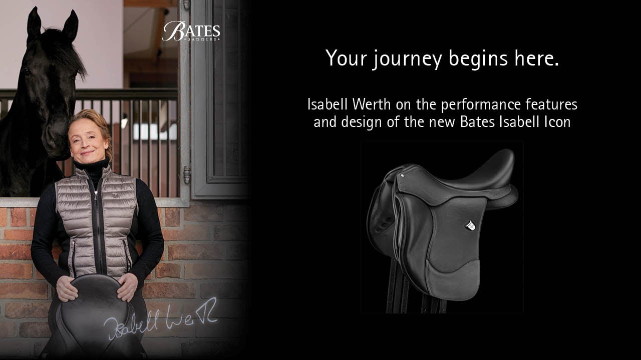 Bates Isabell Icon saddle with Isabell Werth