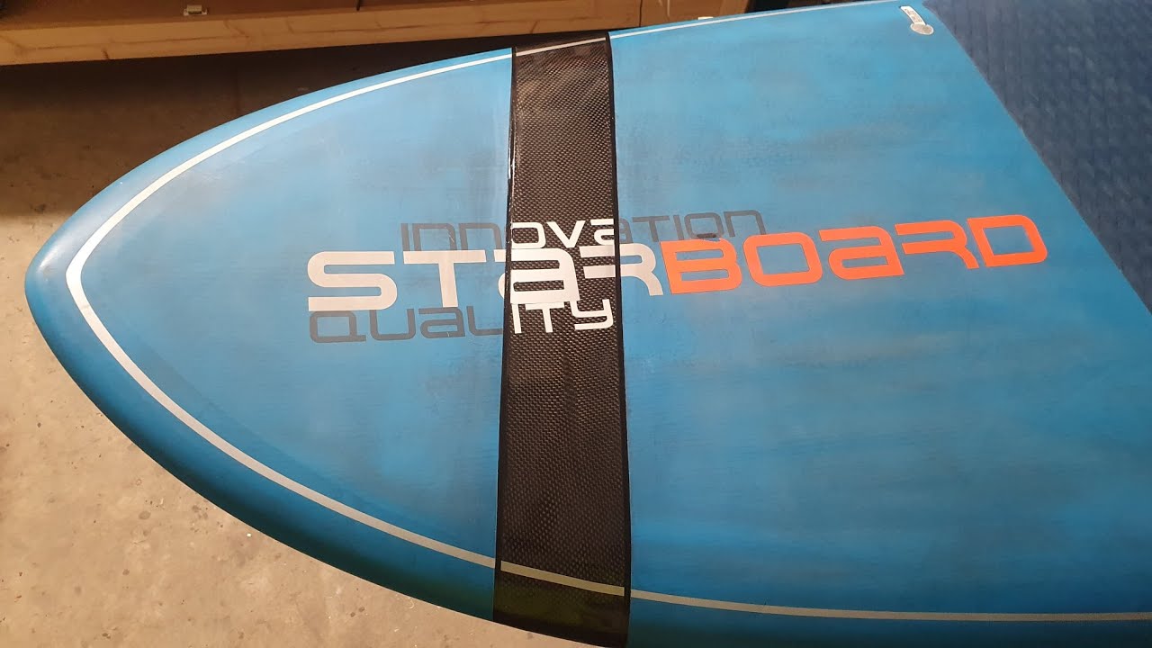 How to repair nearly broken sandwich construction Starboard Wedge Blue Carbon Stand Up Paddle board
