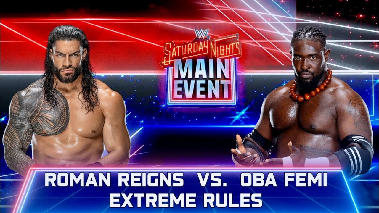 WWE 2k25: Roman Reigns vs OBA Femi full Match 3 January 2026 #wwe #wwe2k25 #romanreigns