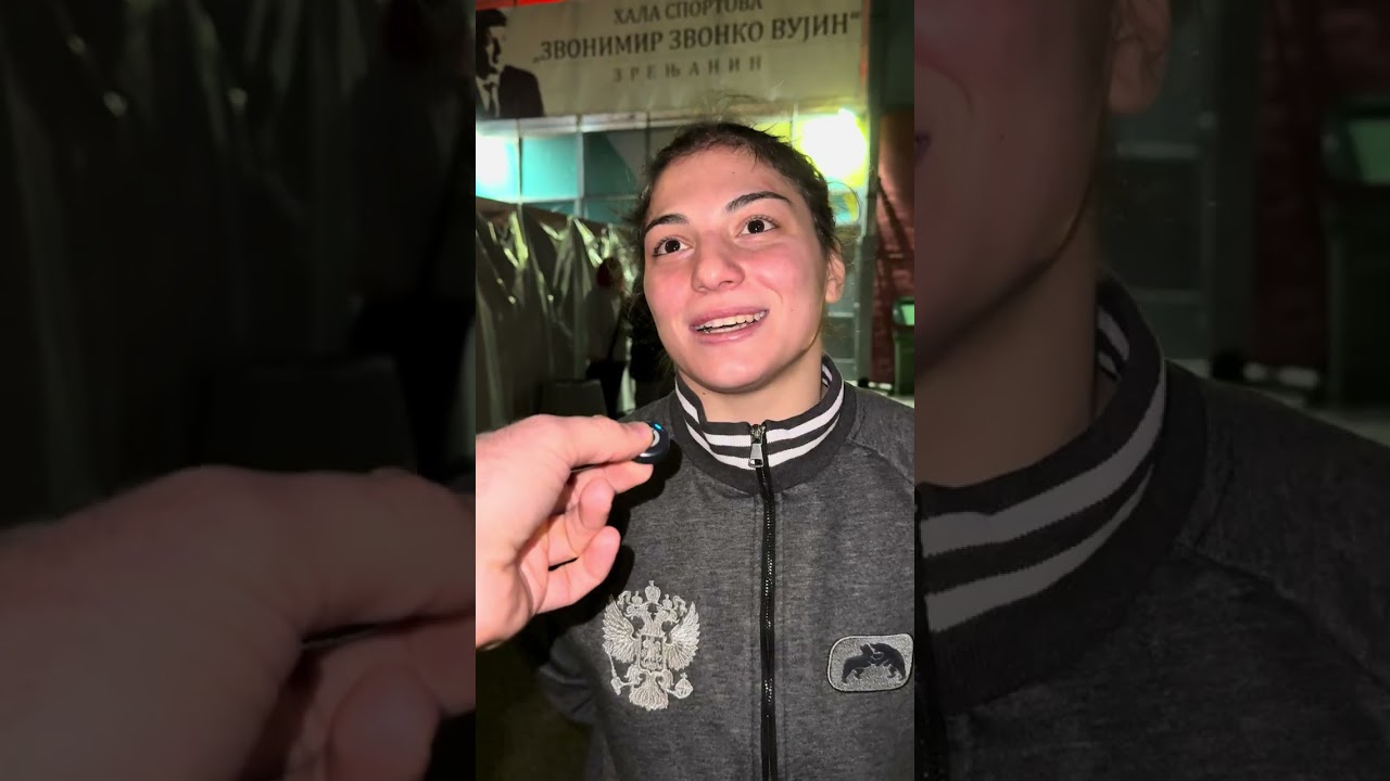 Амина Танделова после победы на молодёжном Евро.