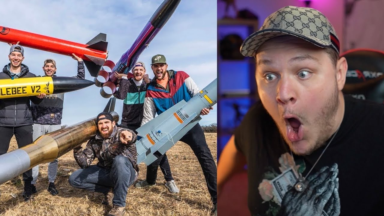 Model Rocket Battle 2 | Dude Perfect — Реакция